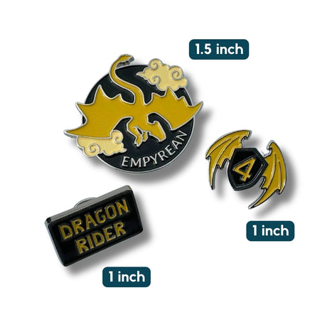 Fourth Wing Enamel Pin Set