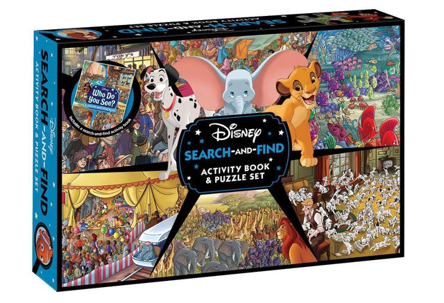 Disney: Search-and-Find Activity Book and Puzzle Set (200 Pieces)
