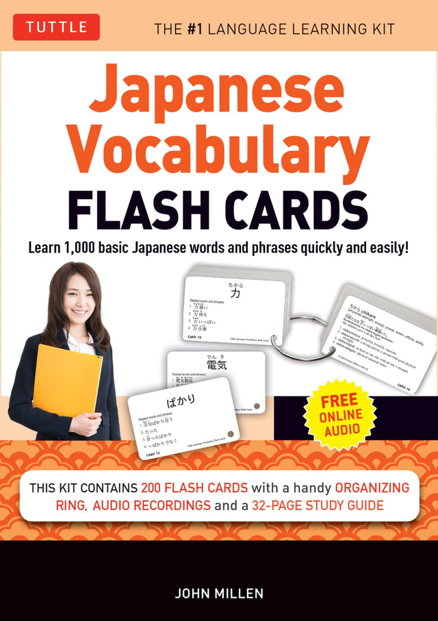 Japanese Vocabulary Flash Cards Kit