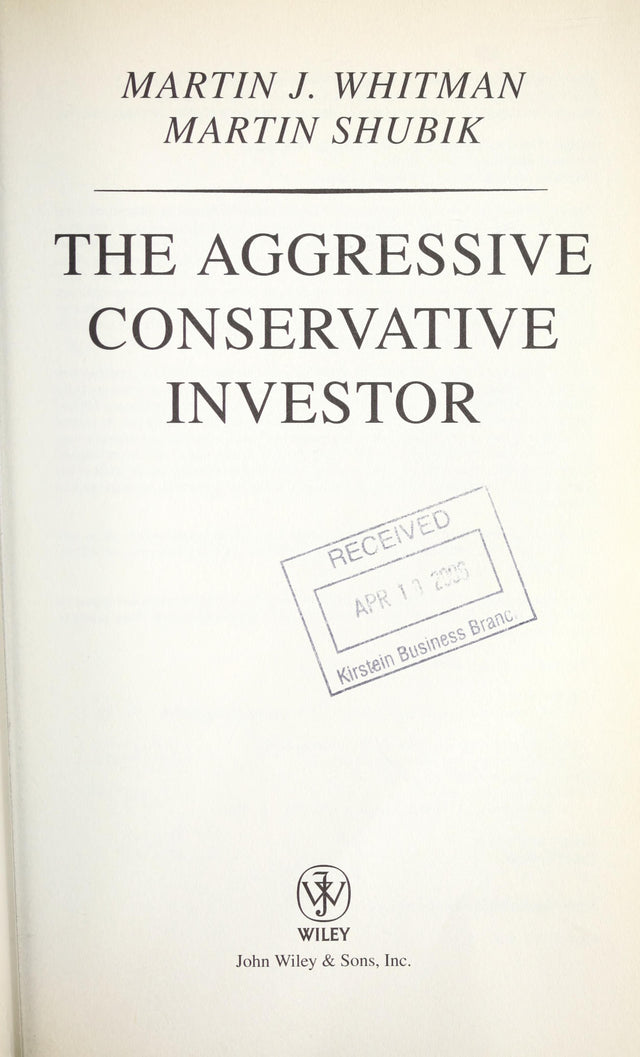 The Aggressive Conservative Investor