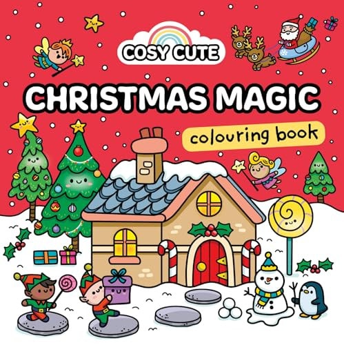 Cosy Cute Christmas Magic: Colouring Book