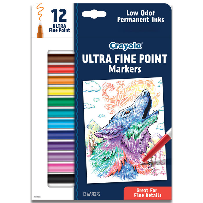 Crayola Ultra Fine Point Markers 12 Pack