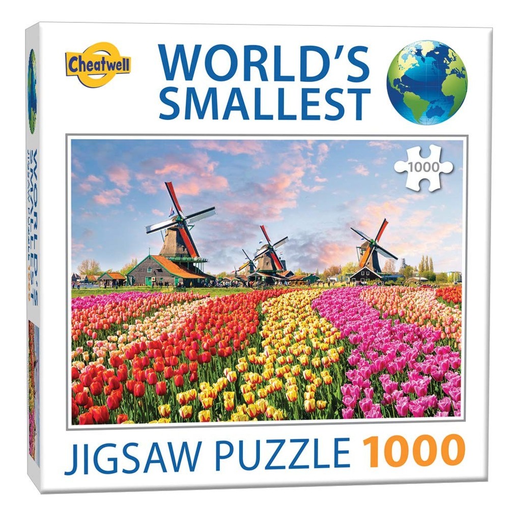 Cheatwell: Worlds Smallest 1000pc Puzzle - Dutch Windmills