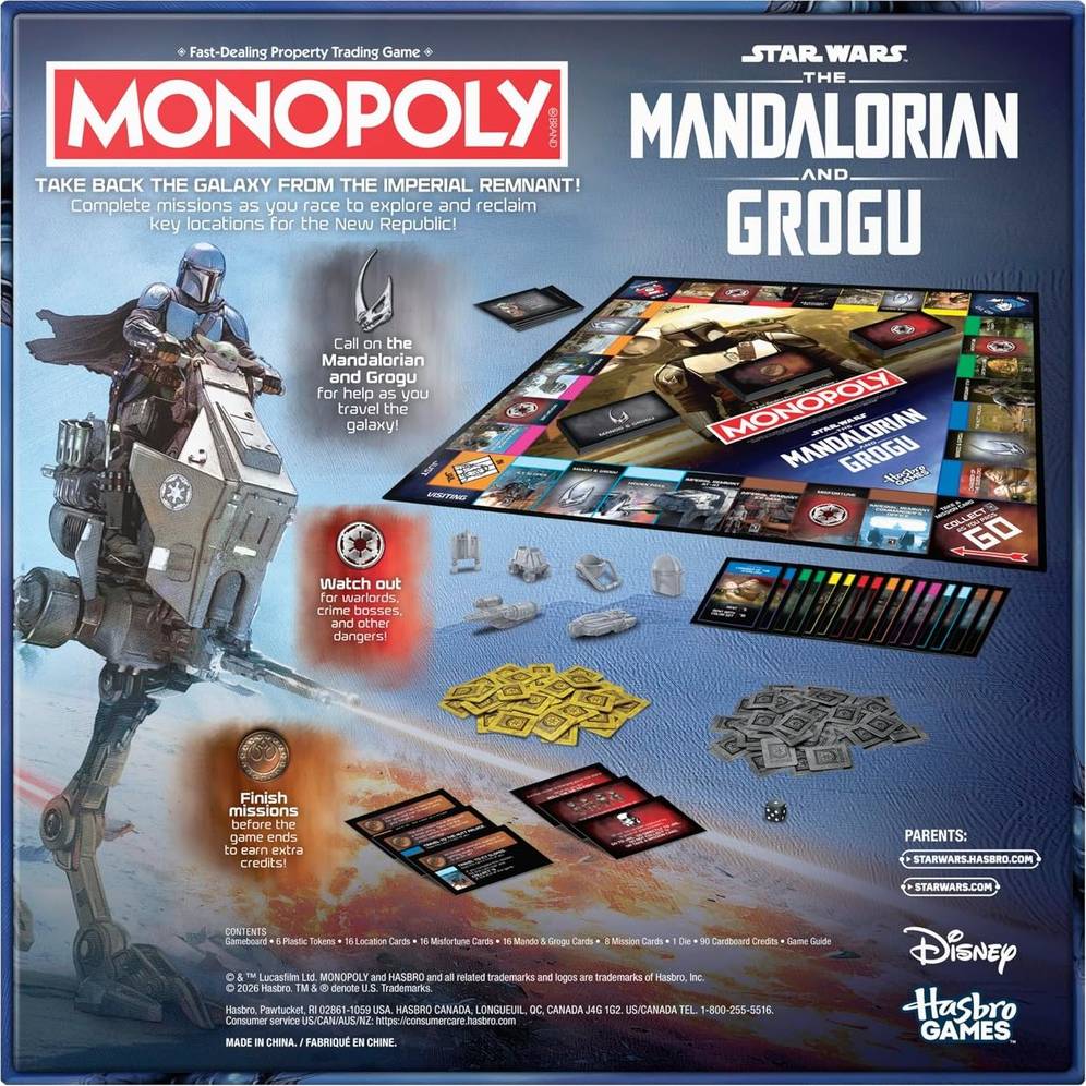 Monopoly The Mandalorian and Grogu