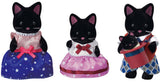 Sylvanian Families Midnight Cat Family Animal Figures