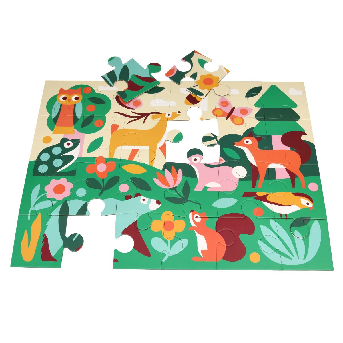 Rex London: 24pc Floor Puzzle - Woodland