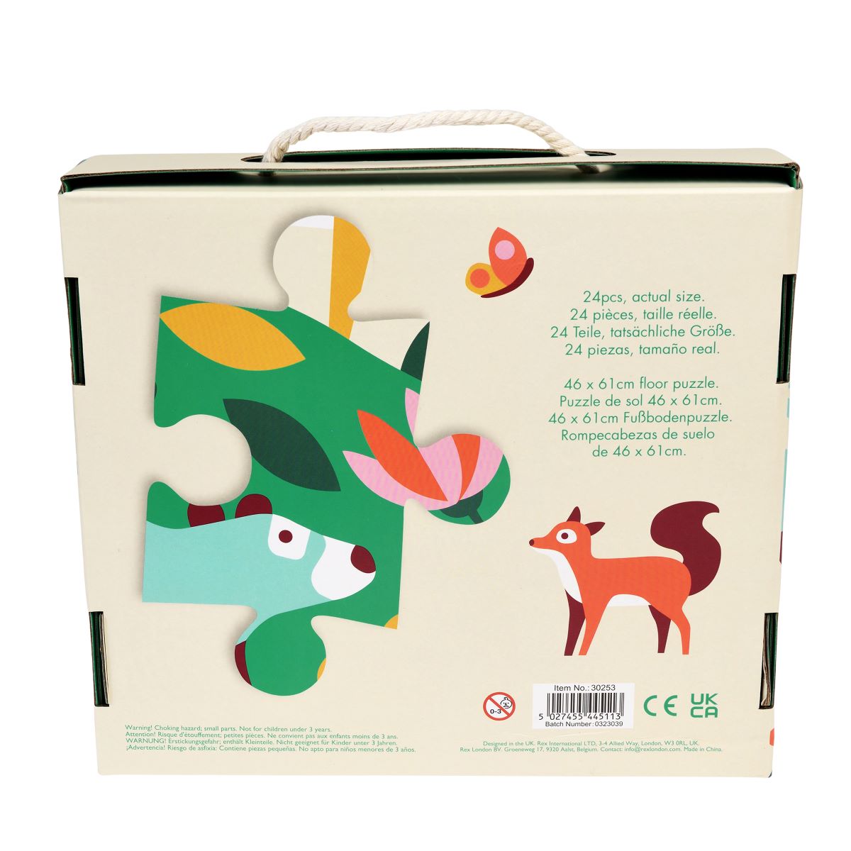 Rex London: 24pc Floor Puzzle - Woodland