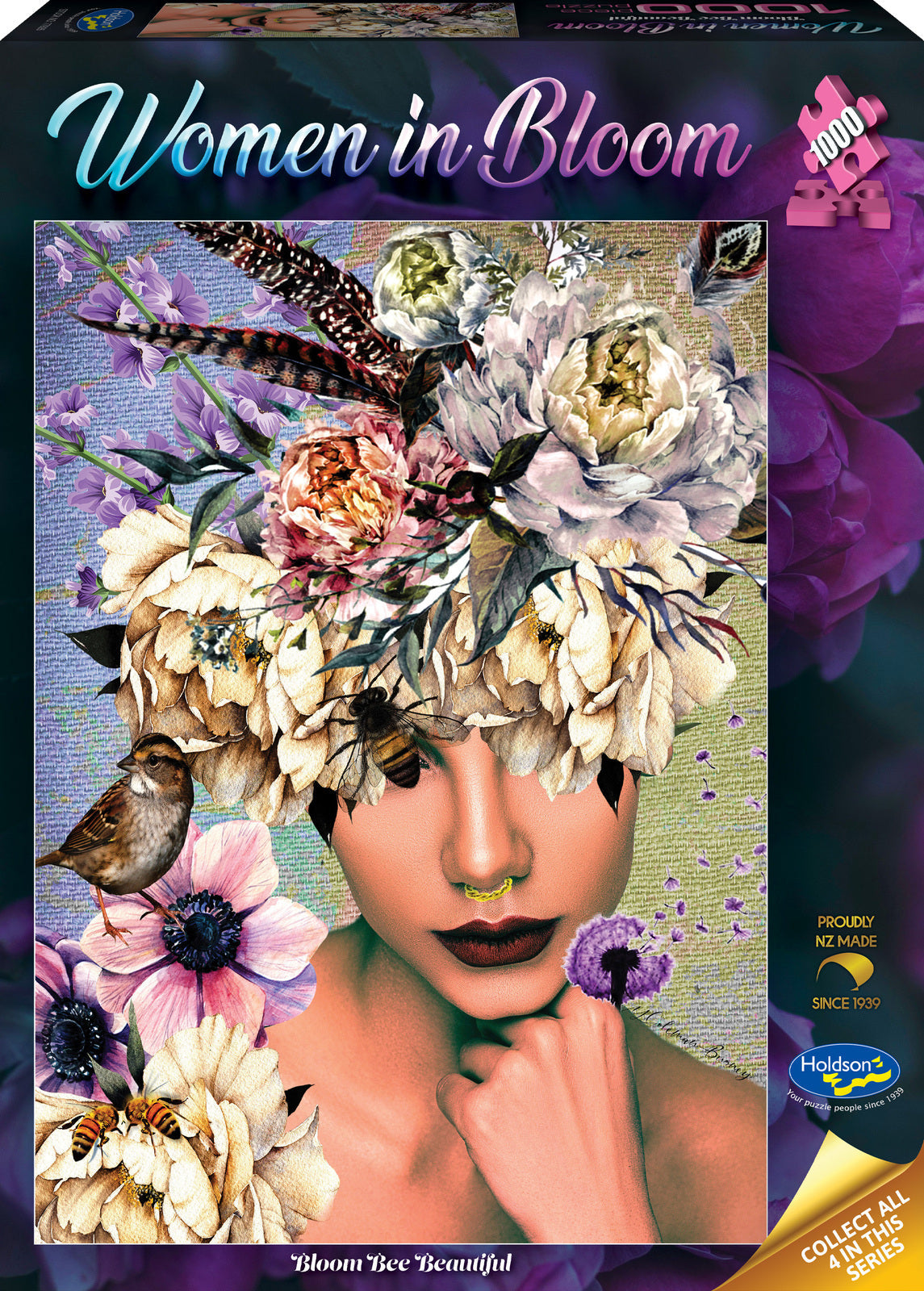 Woman in Bloom  - 1000 Piece Jigsaw Puzzle Bloom Bee Beautiful