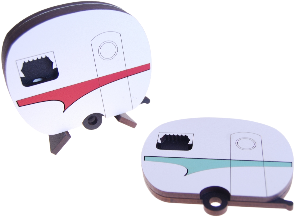 Ian Blackwell: Coloured Coasters - Caravan