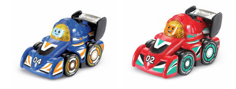 Vtech Toot-Toot Drivers Race Car - 2-Pack (Red + Dark Blue)
