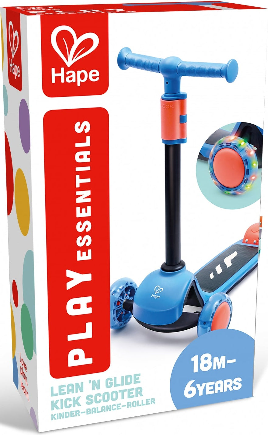 Hape: Play Essentials Lean n Glide Kick Scooter Blue
