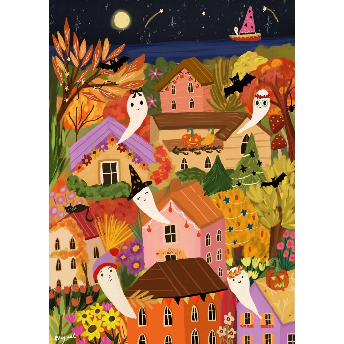 Pieces & Peace: Ghost Town Puzzle - 500 Pieces