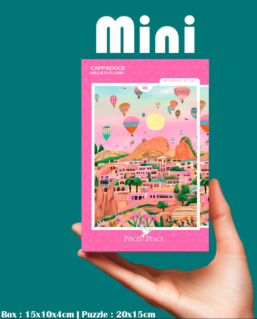 Pieces & Peace: Cappadocia Mini Puzzle - 96 Pieces