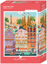 Pieces & Peace: Barcelona Mini Puzzle - 96 Pieces