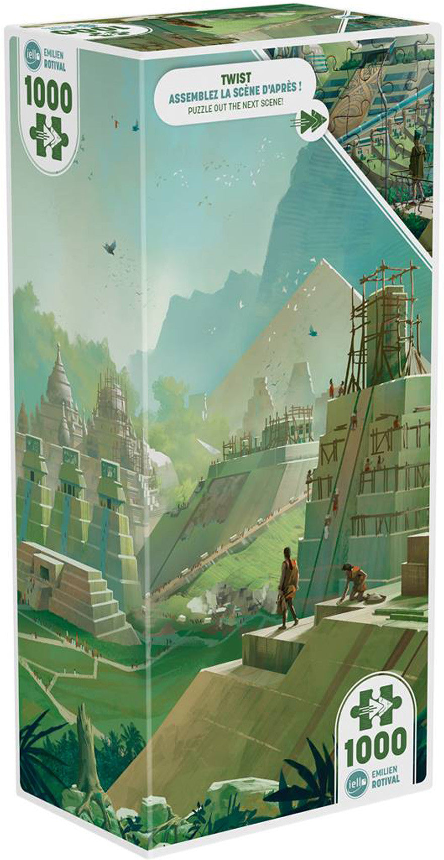 IELLO Puzzle Twist Ancient Pyramids - 1000 Piece Puzzle