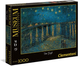 Clementoni Starry Night over the Rhône Jigsaw Puzzle - 1000 Piece - Museum Collection - (39789)