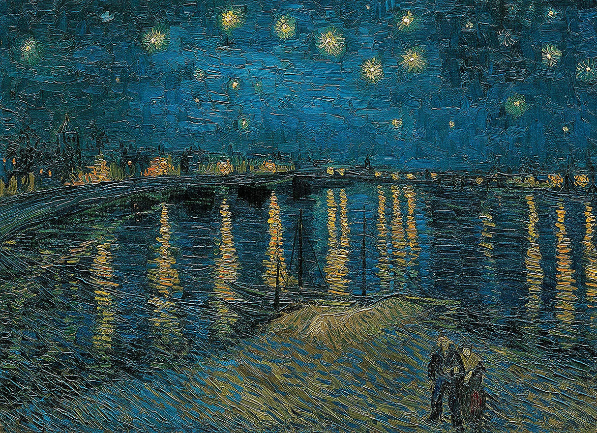 Clementoni Starry Night over the Rhône Jigsaw Puzzle - 1000 Piece - Museum Collection - (39789)