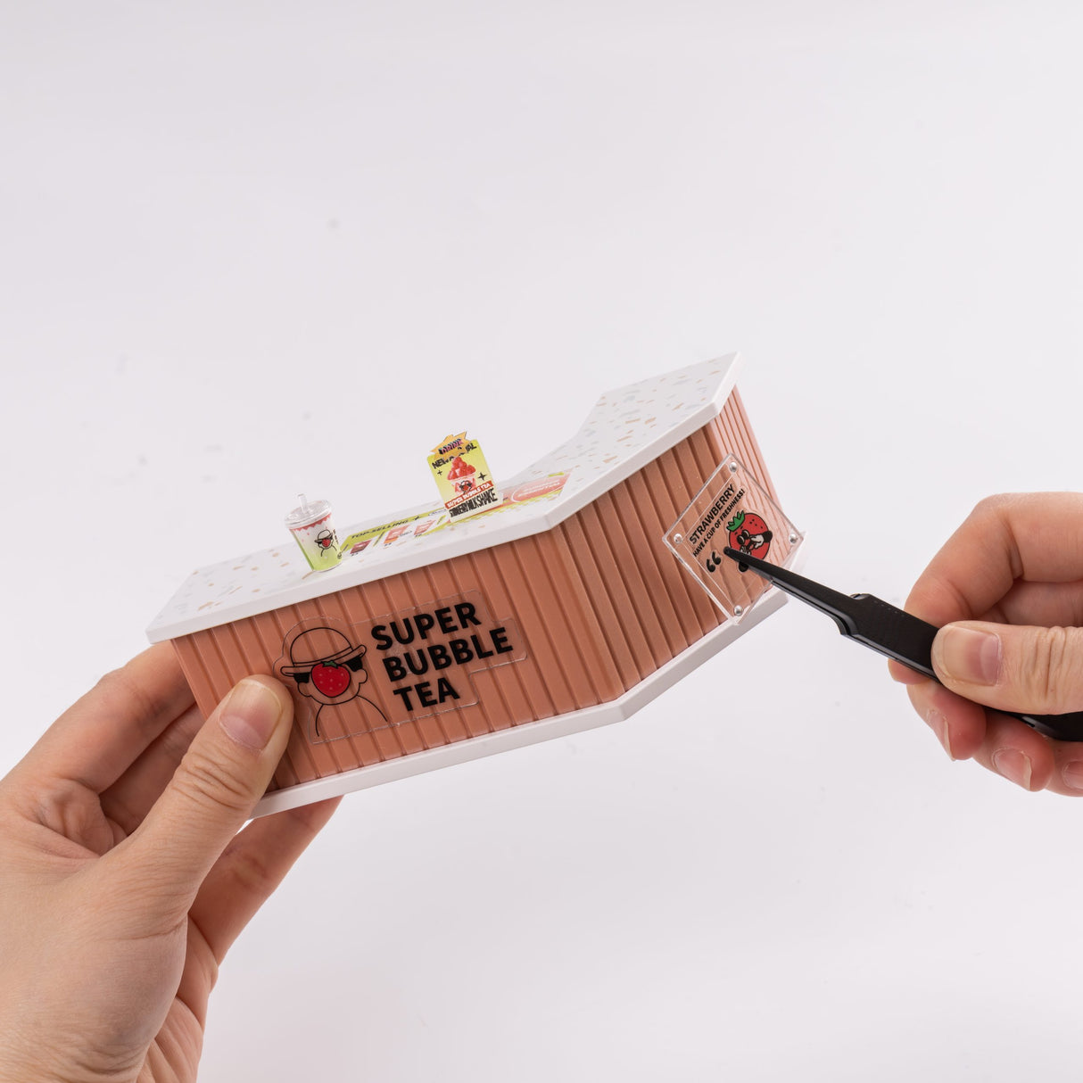 Rolife Double Joy Bubble Tea DIY Plastic Miniature Puzzle - (DW006)