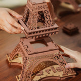 Rolife Eiffel Tower Night Scene DIY 3D Wooden Puzzle - (TGL01)