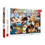Trefl: Cat Family - 500pc Jigsaw Puzzle