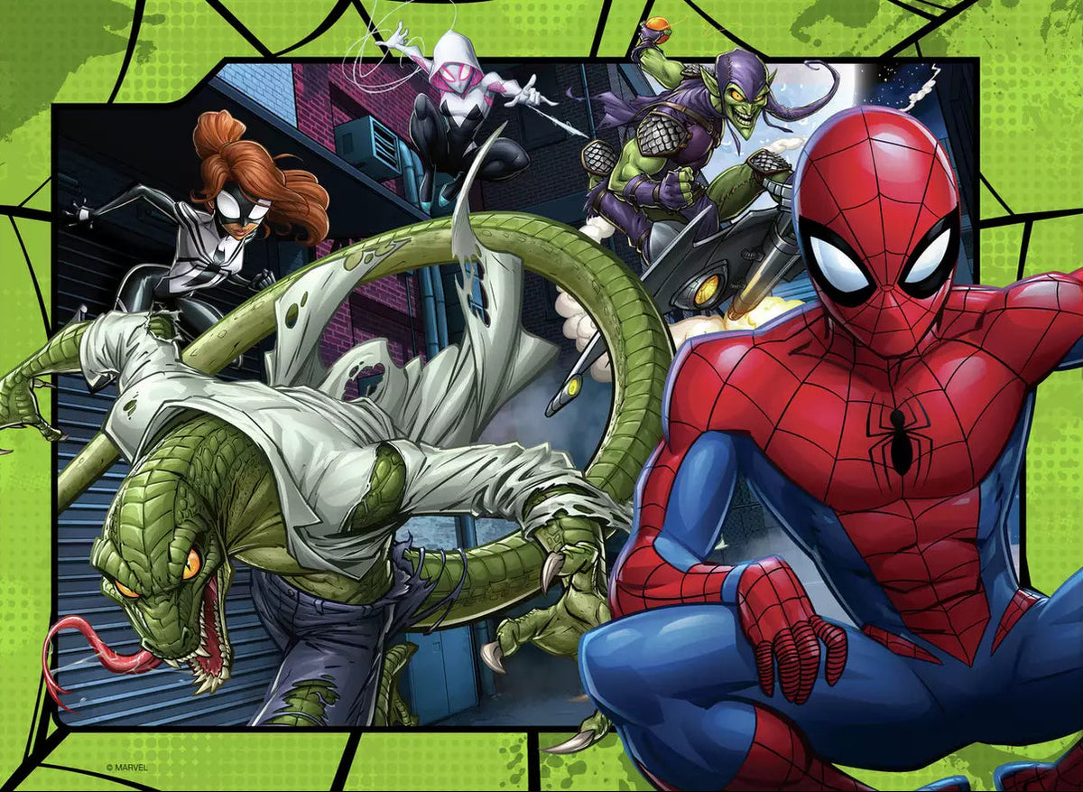 Ravensburger: Spider-Man Protector of New York Puzzle 4x100 Pieces
