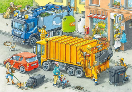 Ravensburger: Working Trucks Puzzle 2x24 Pieces