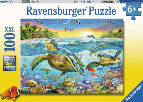 Ravensburger: Swim with Sea Turtles Puzzle 100 Pieces