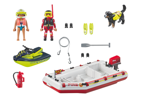 Playmobil: Fireboat With Aqua Scooter