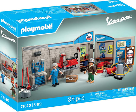 Playmobil: Workshop With red Vespa