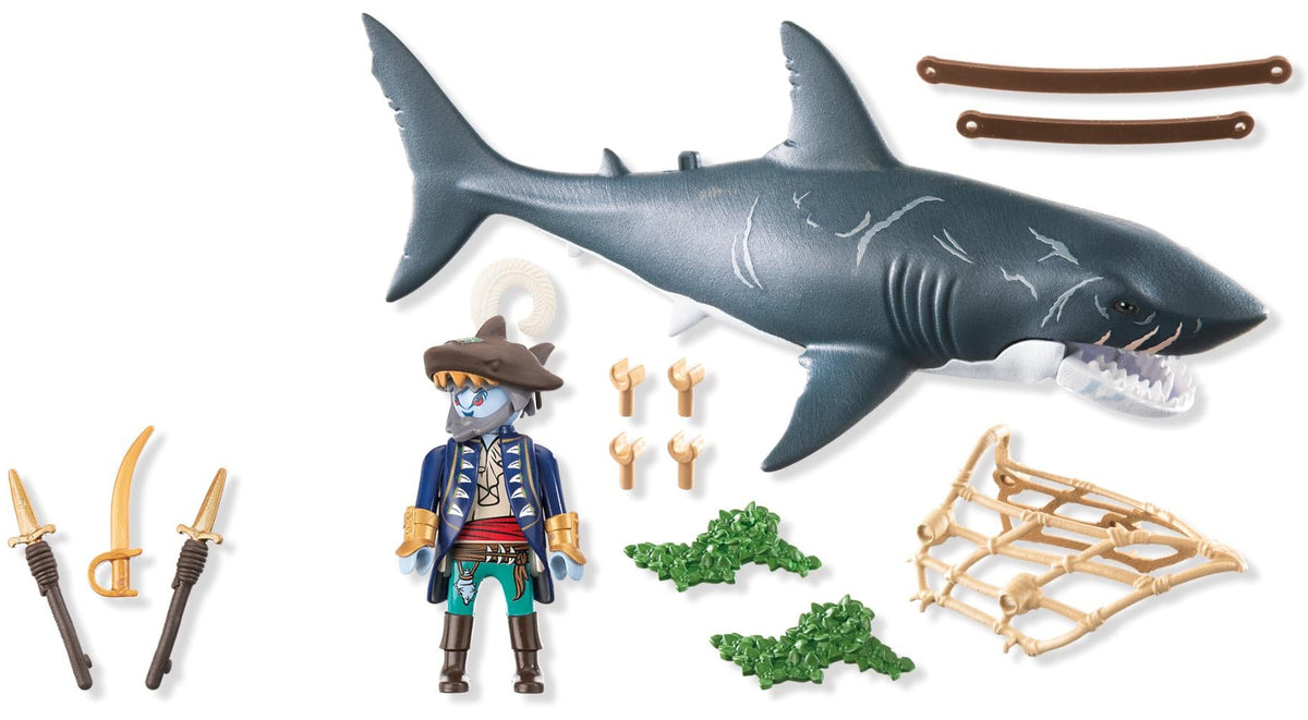 Playmobil: Giant Shark With Pirate