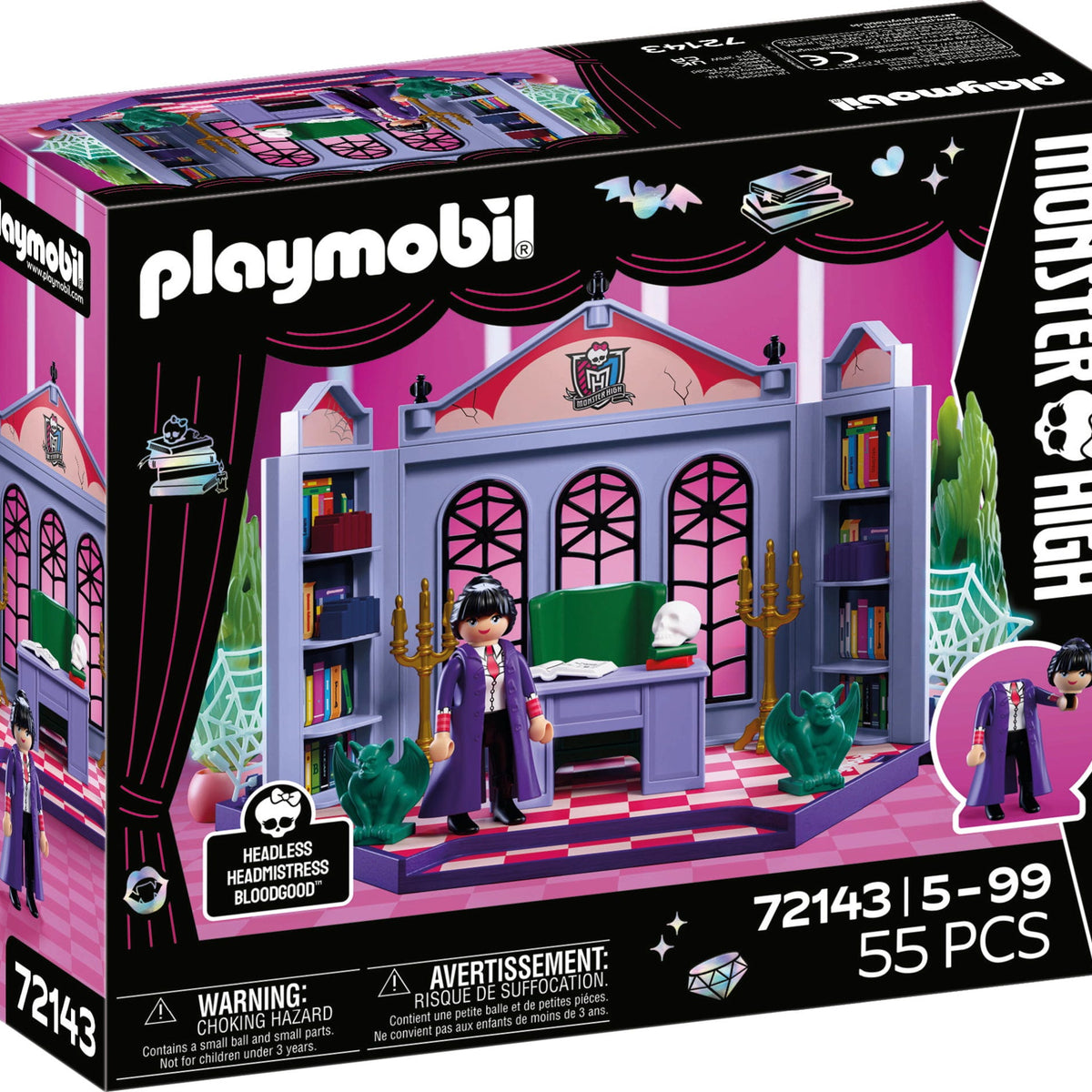 Playmobil: Monster High Bloodgood's Office – Book Hero