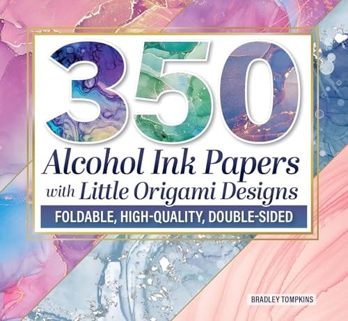 350 Alcohol Ink Papers with Original Origami Patterns