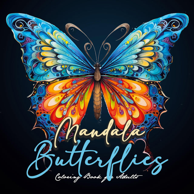 Mandala Butterflies Coloring Book for Adults