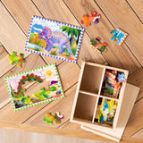 Melissa & Doug: Dinosaurs Puzzles in a Box