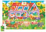 Crocodile Creek: Chicken Coop Flat House Puzzle - 50pc