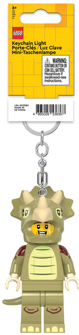 LEGO® Minifigurines™ Keychain Light Triceratops Costume Fan