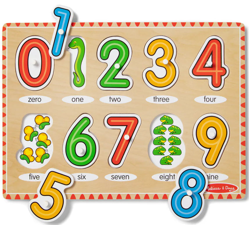 Melissa & Doug: See-Inside Numbers Peg Puzzle