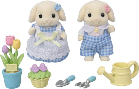 Sylvanian Families: Blossom Gardening Set - Flora Rabbit Sister & Brother