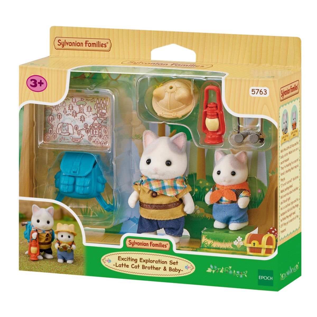 Sylvanian Families: Exciting Exploration Set - Latte Cat Brother & Baby