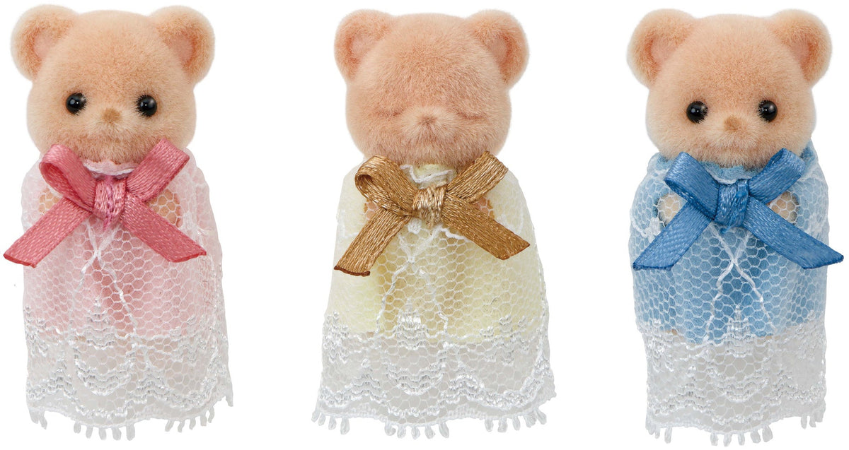 Sylvanian Families: Biscuit Bear Sleepy Triplets