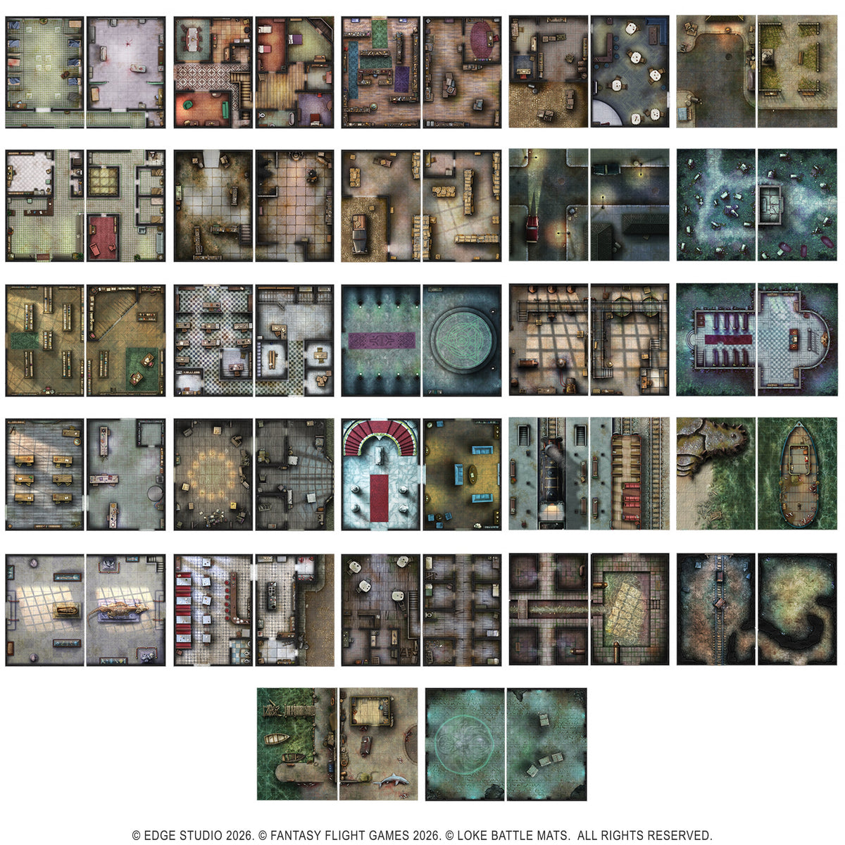 Big Book of Battle Mats for Arkham Horror