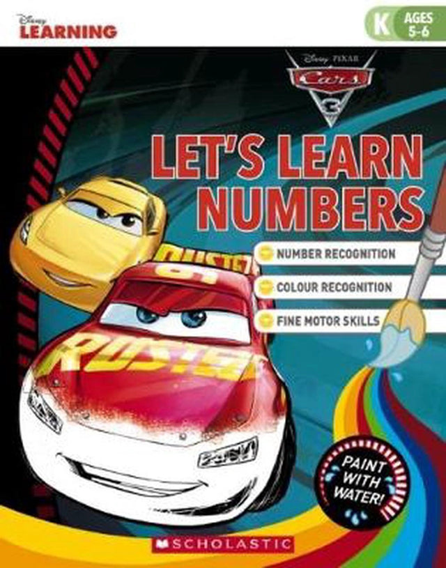 Disney Learning: Cars 3 Let's Learn Numbers Paint with Water