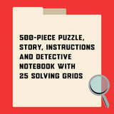 Murdle in the Mystery Mansion 500-Piece Jigsaw Puzzle