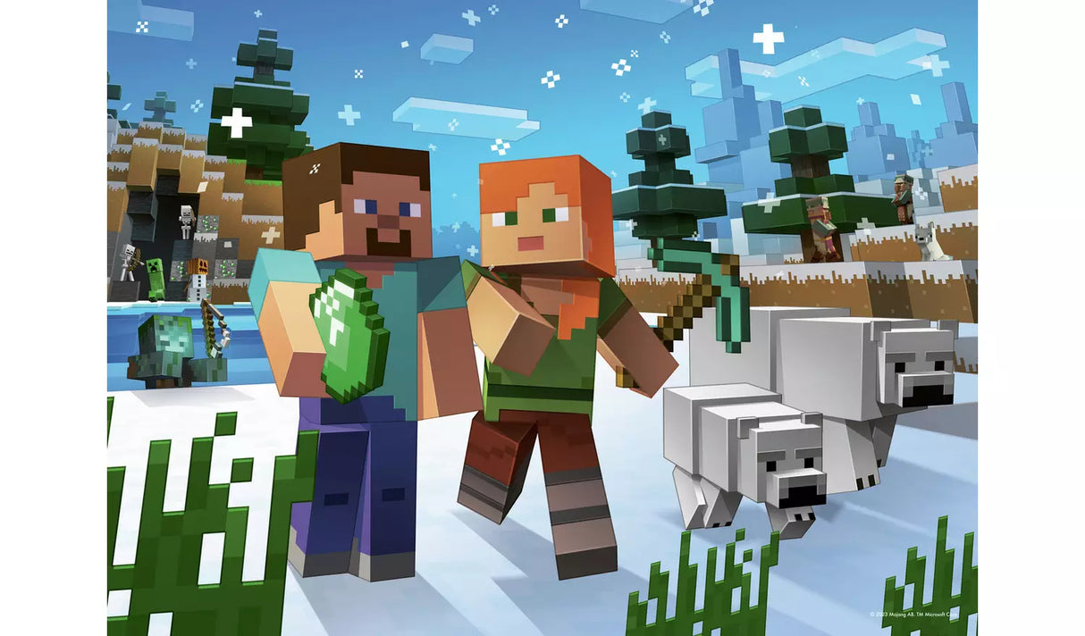 Ravensburger - Minecraft Bumper Pack 4 x 100 Piece Puzzles