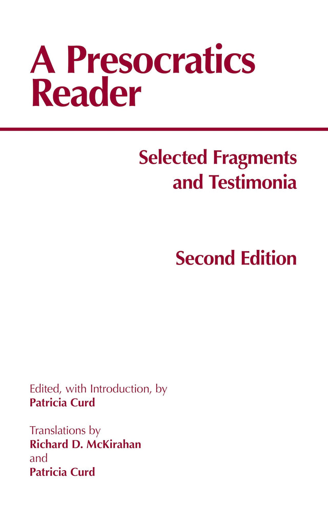 A Presocratics Reader