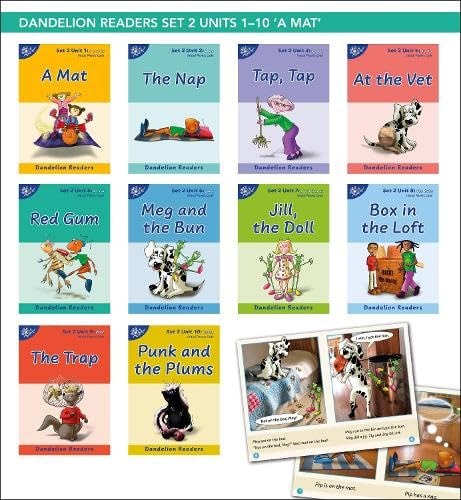 Phonic Books Dandelion Readers Set 2 Units 1-10