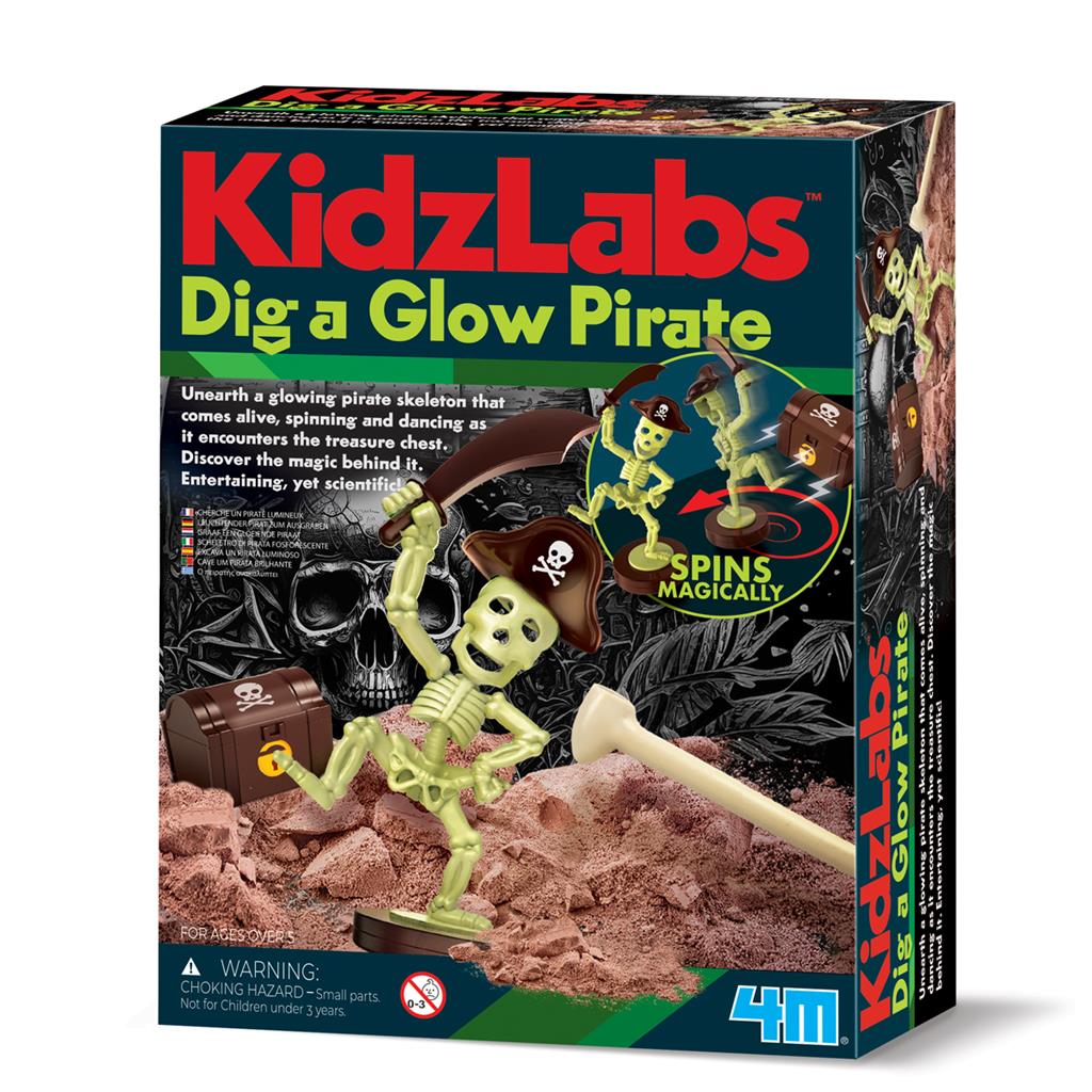 4M KidzLabs Dig a Glow Pirate