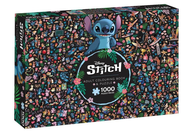 Stitch: Adult Colouring Book and Puzzle (Disney: 1000 Pieces)