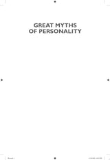 Great Myths of Personality