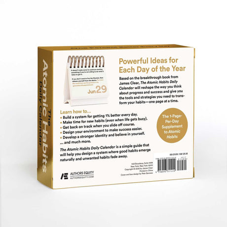 The Atomic Habits Daily Calendar